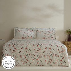 Karaca Home Lilian %100 Pamuk 120 Tel Çift Kişilik Nevresim Takımı Pembe 