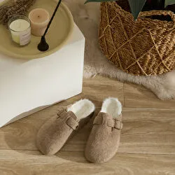 Karaca Home Fenti Keçe Ev Terliği 40 Numara Gri