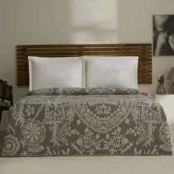 Karaca Home Avery Müslin Çift Kişilik Tek Pike Gri