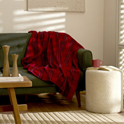 Karaca Home Flanel Throw Tv Battaniyesi Siyah/Turuncu