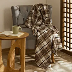 Karaca Home Flanel Throw Tv Battaniyesi Siyah/Turuncu