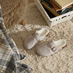 Karaca Home Fenti Keçe Ev Terliği 39 Numara Gri
