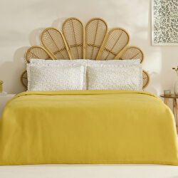 Karaca Home Lina Bambu Çift Kişilik Pike Takımı Sarı