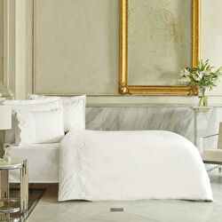 Karaca Home Lula Brodeli %100 Pamuk Çift Kişilik Nevresim Takımı Beyaz