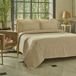 Karaca Home Shanse Nish Set Çift Kişilik Pike Takımı Bej