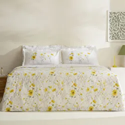 Karaca Home Rosella %100 Pamuk Çift Kişilik Nevresim Takımı Sarı