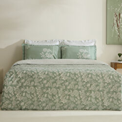 Karaca Home Haven %100 Pamuk Tek Kişilik Nevresim Takımı Koyu Mint