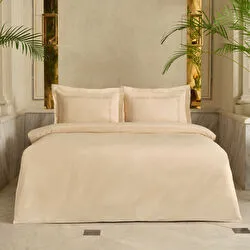 Karaca Home Cortez Nakışlı %100 Pamuk Çift Kişilik Nevresim Takımı Bej
