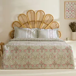 Karaca Home Empres %100 Pamuk Çift Kişilik Pike Takımı Adaçayı