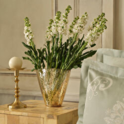 Karaca Home Jolie Vazo Gold 23X13,5X23 cm