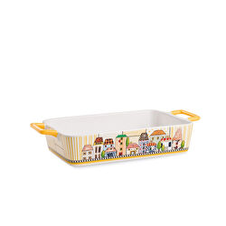 Egan Italy Paese Mio Fırın Kabı Sarı 34x19 cm