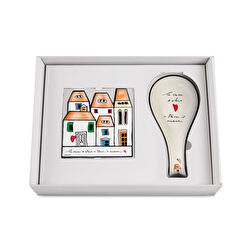 Egan Italy Le Casette Kaşık Altlığı ve Nihale Seti