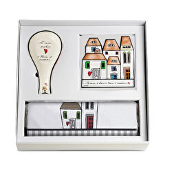 Egan Italy Le Casette Mutfak Seti – Önlük, Nihale ve Kaşık Altlığı