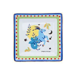 Baci Milano Zodiac Vibe Oğlak Burcu Kare Tabak 15 cm x 15 cm 