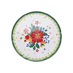 Baci Milano Mamma Mia Çiçek Desenli Servis Tabağı 32 cm