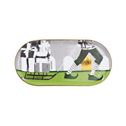 Baci Milano Elf Co Oval Tepsi Yeşil