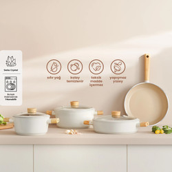 Emsan Swiss Crystal 7 Parça Tencere Seti