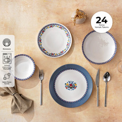 Emsan Rustik 24 Parça 6 Kişilik Yemek Takımı