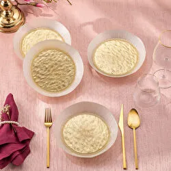 Emsan Golden 4 Parça Cam Dik Kase 21 cm