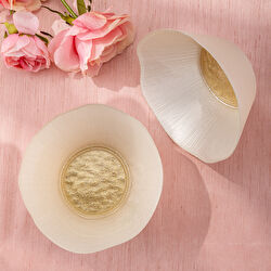 Emsan Golden 2 Parça Cam Konik Kase 21 cm