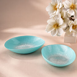 Emsan Pastel 2 Parça Cam Gondol 30 cm Mavi