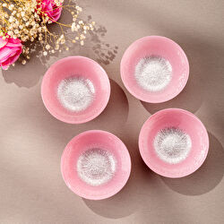 Emsan Pastel 4 Parça Cam Kase 10 cm Pembe