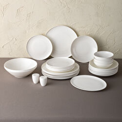 Emsan Alya Beyaz 53 Parça 12 Kişilik Yemek Takımı