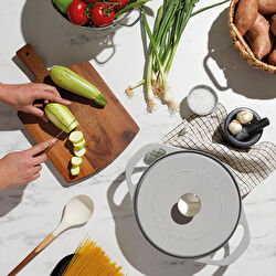 Pot Art Mavi Sığ Döküm Tencere 26 cm