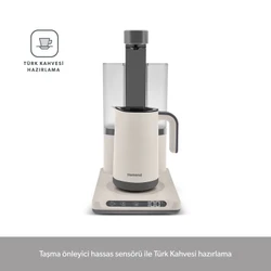 Homend Smart Royaltea Plus 2 in 1 Otomatik Çay ve Türk Kahve Makinesi Beyaz