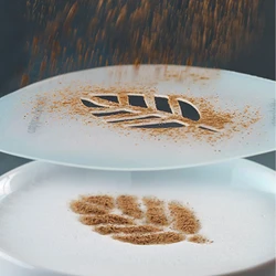 Aerolatte Cappuccino Art Şablonu 6 Eğlenceli Tasarım