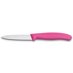 Victorinox Tırtıklı Soyma Bıçağı 8 cm Pembe