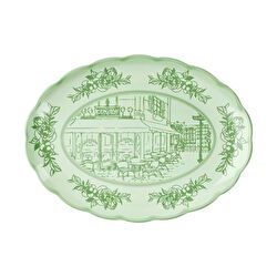 Guzzini Josephine Servis Tabağı Large 51x38 cm Yeşil 