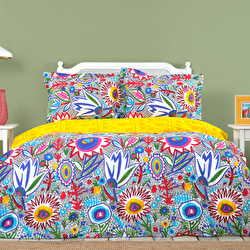 Karaca Home Young Flower Bomb %100 Pamuk &Ccedil;ift Kişilik Nevresim Takımı