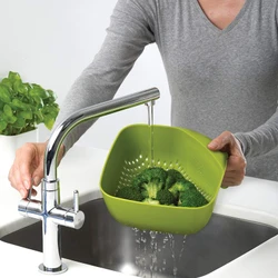 Joseph Joseph 40088 Square Colander - Green Süzgeç