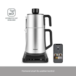 Homend Smart Royaltea Plus 1781H 2 in 1 Inox Otomatik Çay ve Türk Kahve Makinesi Wifi