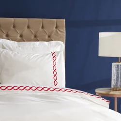 Nautica Home Billow Percale Çift Kişilik Nevresim Takımı Red