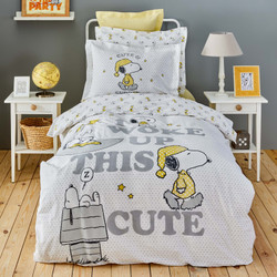 Peanuts by Karaca Home Snoopy Cute Tek Kişilik %100 Pamuk Nevresim Takımı