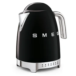 Smeg Isı Ayarlı Kettle Black Klf04bleu