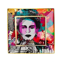 Baci Milano Street Art Gift Servis Tabağı 25 cm x 25 cm Frida _0