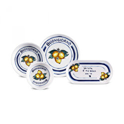 İstanbul Porselen Buongiorno 14 Parça 6 Kişilik Kahvaltı Takımı