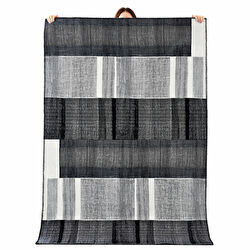Kaşmir Halı Dekoratif Art Trend Deep Black 80x150 cm