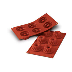 Silikomart Gugelhopf 6'lı Silikon Pastacı Kalıbı