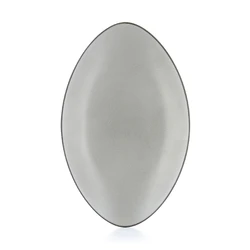 Revol Equinoxe Oval Tabak 35 cm x 22,3 cm Gri