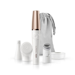 Braun Facespa Pro 911 Şarjlı Yüz Epilatörü 3'ü 1 Arada Epilasyon ve Cilt  Bakım Seti Beyaz
