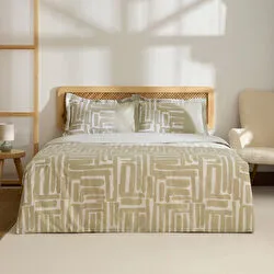 Kaşmir Home Mosy %100 Pamuk Tek Kişilik Nevresim Takımı Bej