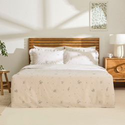 Kaşmir Home Levina %100 Pamuk Çift Kişilik Nevresim Takımı Rose 