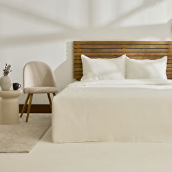 Kaşmir Home Arven Çift Kişilik Yatak Örtüsü Takımı Krem