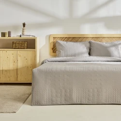 Kaşmir Home Tia Çift Kişilik Yatak Örtüsü Takımı Bej