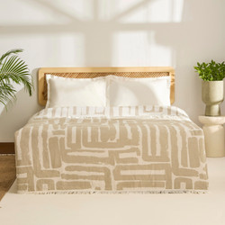 Kaşmir Home Mosy Çift Kişilik Jakar Muslin Pike Gri 