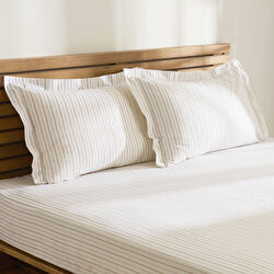 Kaşmir Home Moren %100 Pamuk Çift Kişilik Çarşaf Takımı Bej